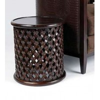 Mango Wood Carved Stool